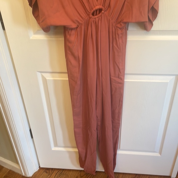 NWOT YFB Jumpsuit/ Salmon Color - Picture 2 of 3